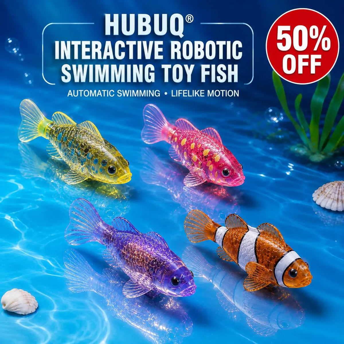 HUBUQ®🐟️ Interactive Robotic Toy Fish