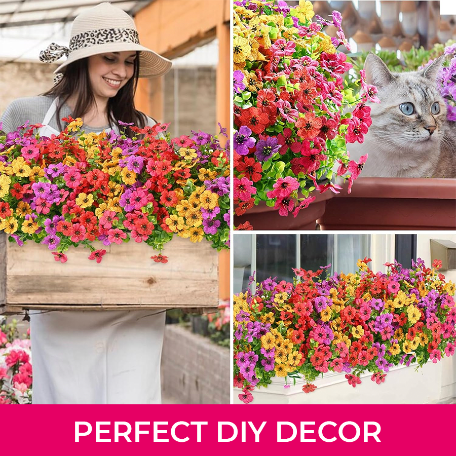 UV-Resistant Outdoor Flowers | Zero Maintenance Color | 50% OFF Today