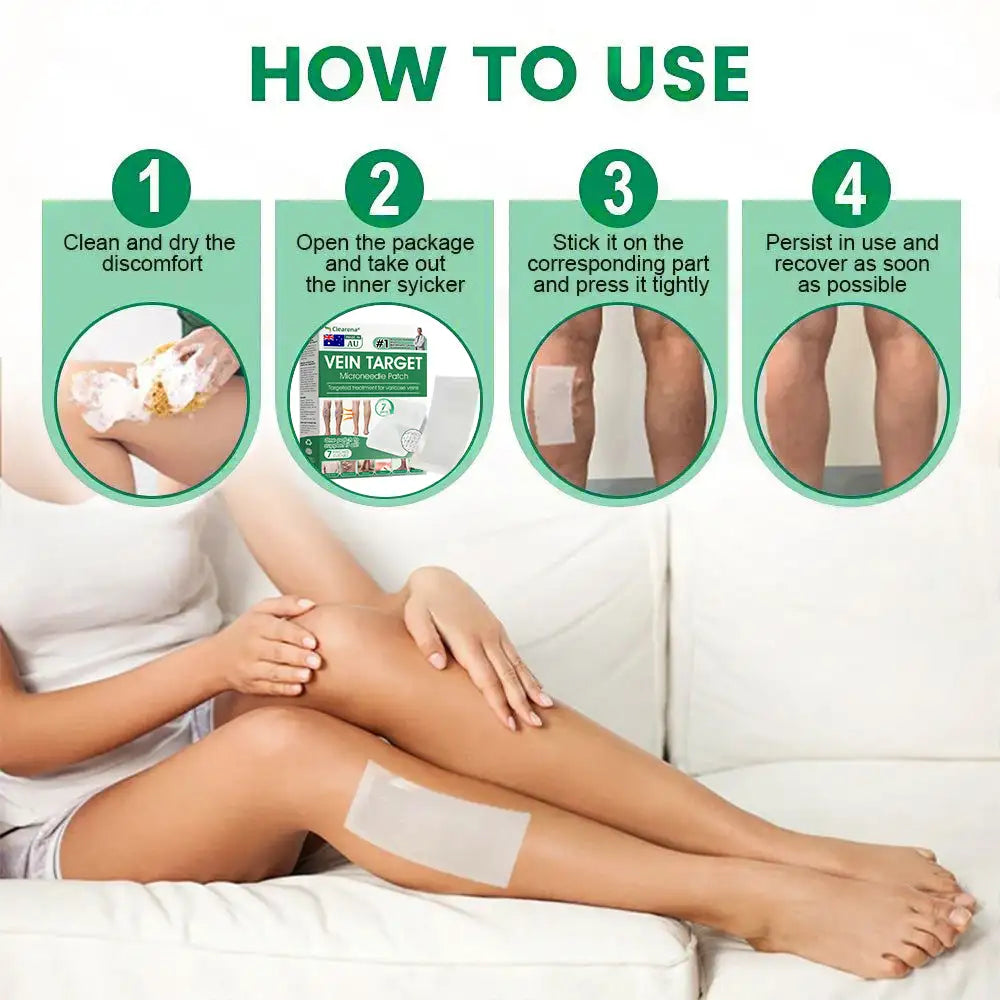 🦵🦵🦵Clearena® VeinTarget Microneedle Patch —— Once Daily, Visible Results in 7 Days