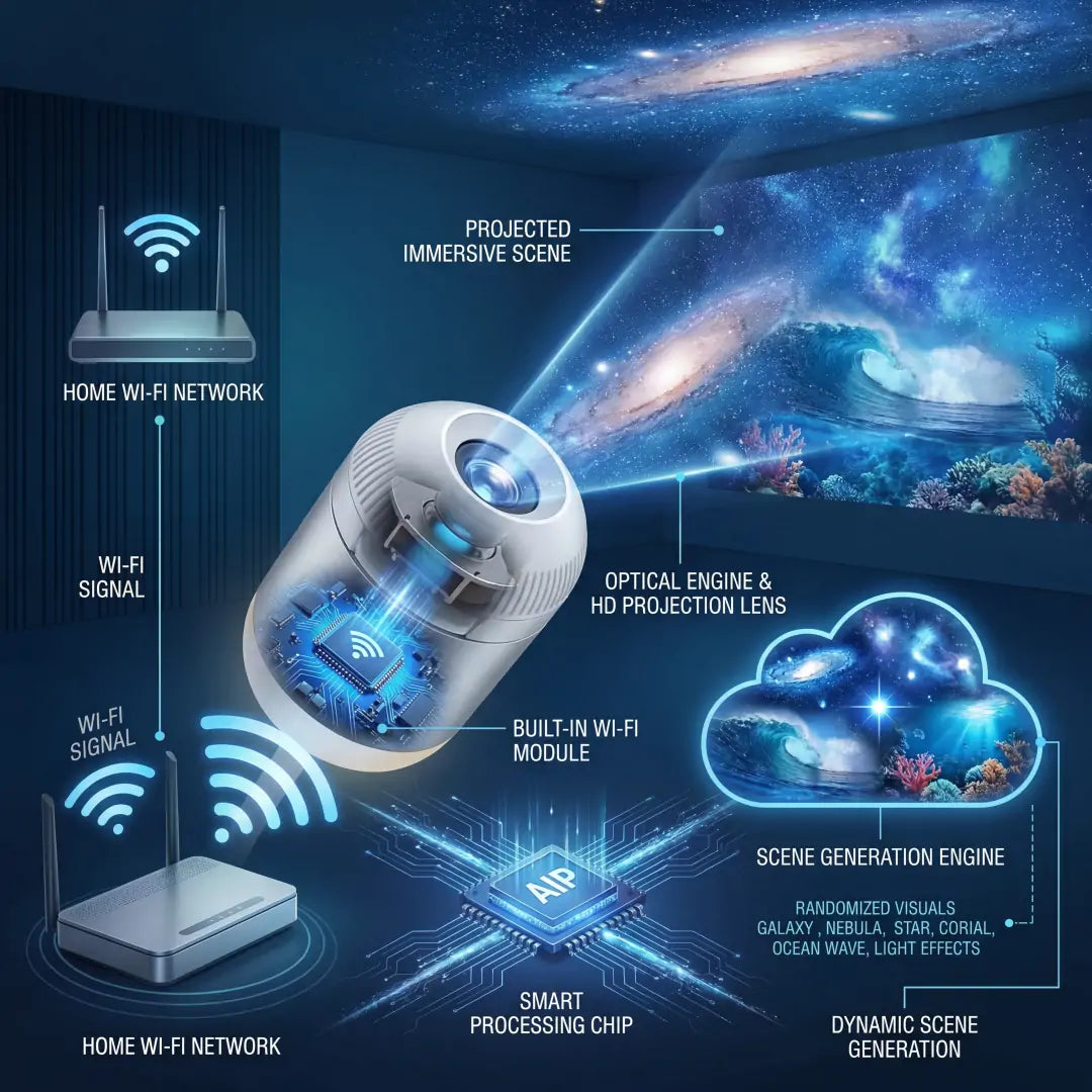 Topacme® 2026 Night Light Projector